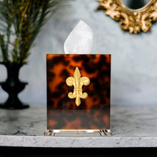 Load image into Gallery viewer, Fleur De Lis Boutique Tissue Box Cover
