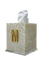 Load image into Gallery viewer, Monogram (M-Z) Boutique Tissue Box
