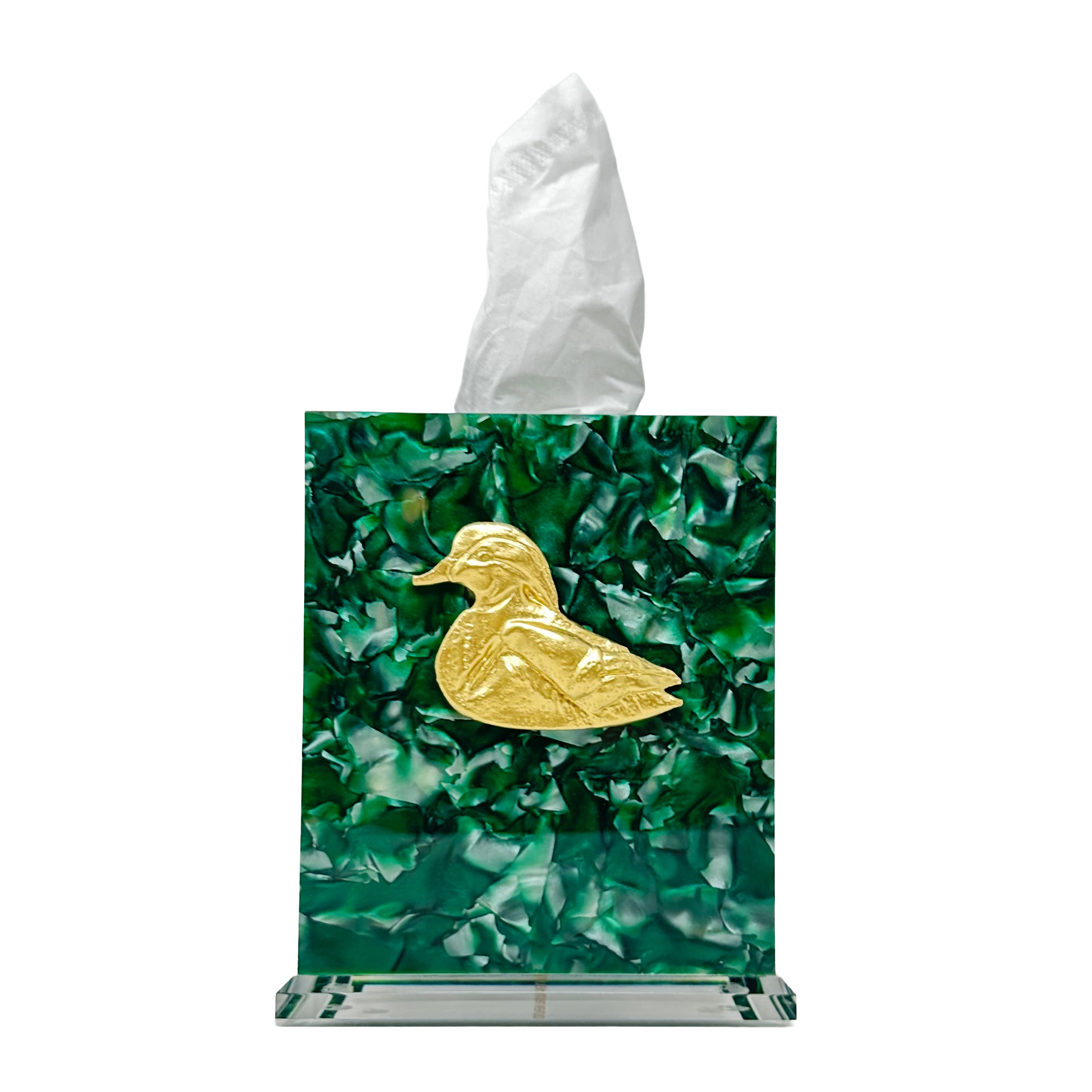 Wood Duck Tissue Box acrylic home decor – Southern Tribute