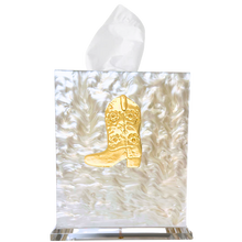 Load image into Gallery viewer, Cowboy Boot Boutique Tissue Box Cover
