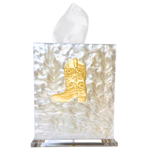 Cowboy Boot Boutique Tissue Box Cover