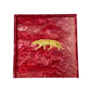 Tiger Cocktail Napkin Box