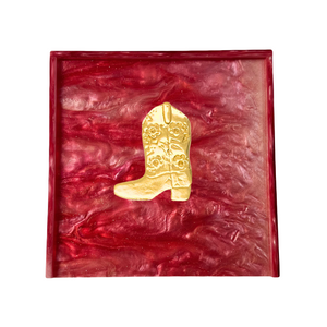 Cowgirl Boot Cocktail Napkin Box