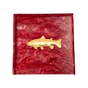 Trout Cocktail Napkin Box