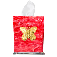 Load image into Gallery viewer, Butterfly Boutique Tissue Box Cover
