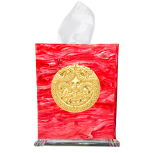 Load image into Gallery viewer, Double Dragon Boutique Tissue Box Cover
