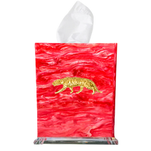 Load image into Gallery viewer, Tiger Boutique Tissue Box Cover
