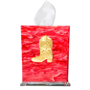 Cowboy Boot Boutique Tissue Box Cover