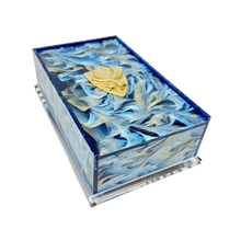 Load image into Gallery viewer, Decorative box with floral design on a white background
