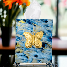 Load image into Gallery viewer, Butterfly Boutique Tissue Box Cover
