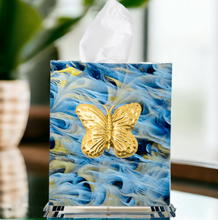 Load image into Gallery viewer, Butterfly Boutique Tissue Box Cover
