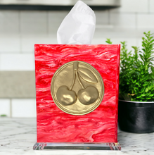 Load image into Gallery viewer, Cherries Tissue Box Cover

