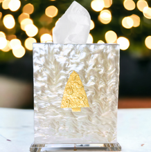 Load image into Gallery viewer, Christmas Tree Boutique Tissue Box Cover
