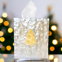 Load image into Gallery viewer, Christmas Tree Boutique Tissue Box Cover
