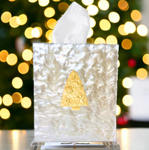 Load image into Gallery viewer, Christmas Tree Boutique Tissue Box Cover
