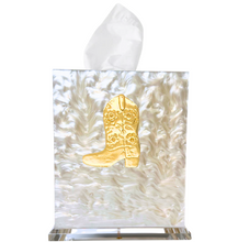 Load image into Gallery viewer, Cowgirl Boot Boutique Tissue Box Cover
