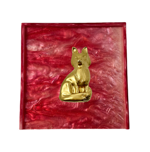 Fox Cocktail Napkin Box