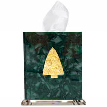 Load image into Gallery viewer, Christmas Tree Boutique Tissue Box Cover
