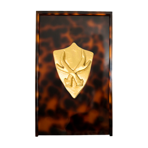 Shield With Antlers Guest Towel Box