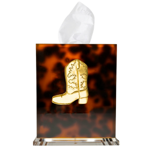 Cowgirl Boot Boutique Tissue Box Cover