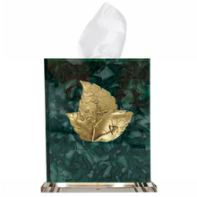 Load image into Gallery viewer, Tobacco Leaf Boutique Tissue Box Cover
