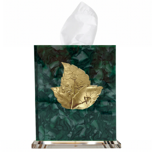 Tobacco Leaf Boutique Tissue Box Cover
