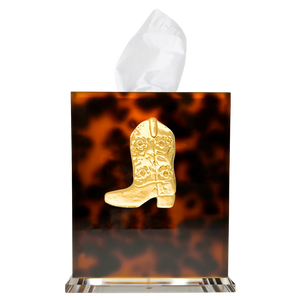 Cowboy Boot Boutique Tissue Box Cover
