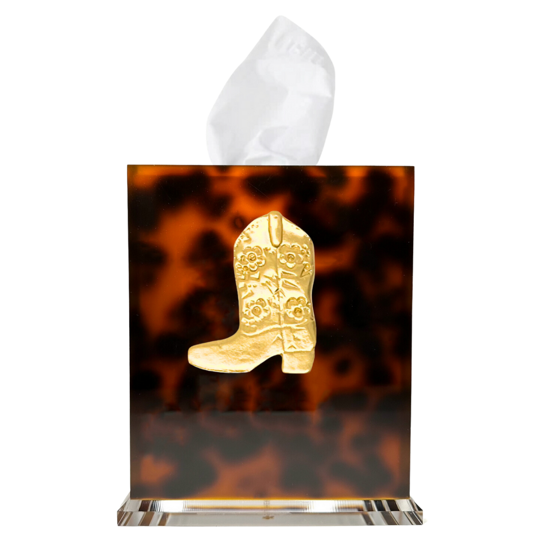 Cowboy Boot Boutique Tissue Box Cover