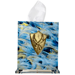 Shield With Antlers Boutique Tissue Box