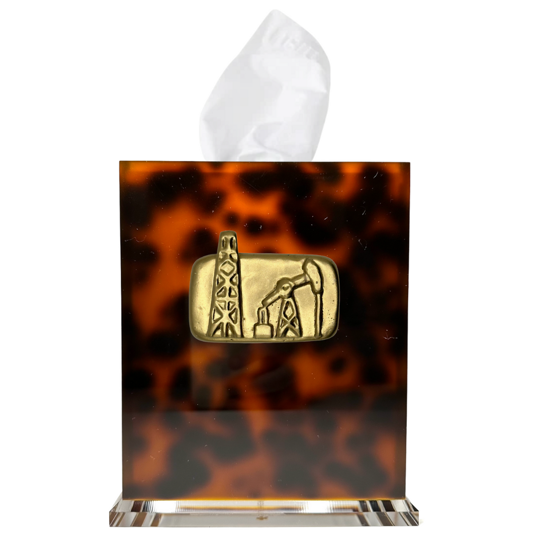 Oil Derrick Boutique Tissue Box Cover
