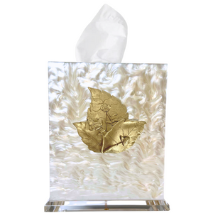Tobacco Leaf Boutique Tissue Box Cover