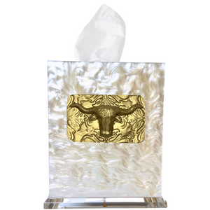 Longhorn Boutique Tissue Box Cover