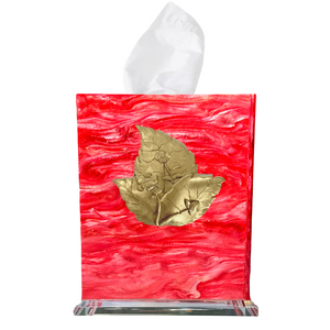 Tobacco Leaf Boutique Tissue Box Cover