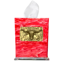 Load image into Gallery viewer, Longhorn Boutique Tissue Box Cover
