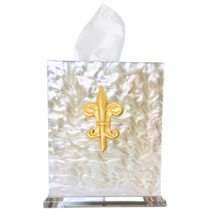 Fleur De Lis Boutique Tissue Box Cover