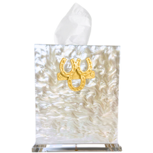 Load image into Gallery viewer, Horseshoe Boutique Tissue Box Cover
