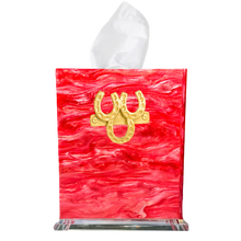 Load image into Gallery viewer, Horseshoe Boutique Tissue Box Cover
