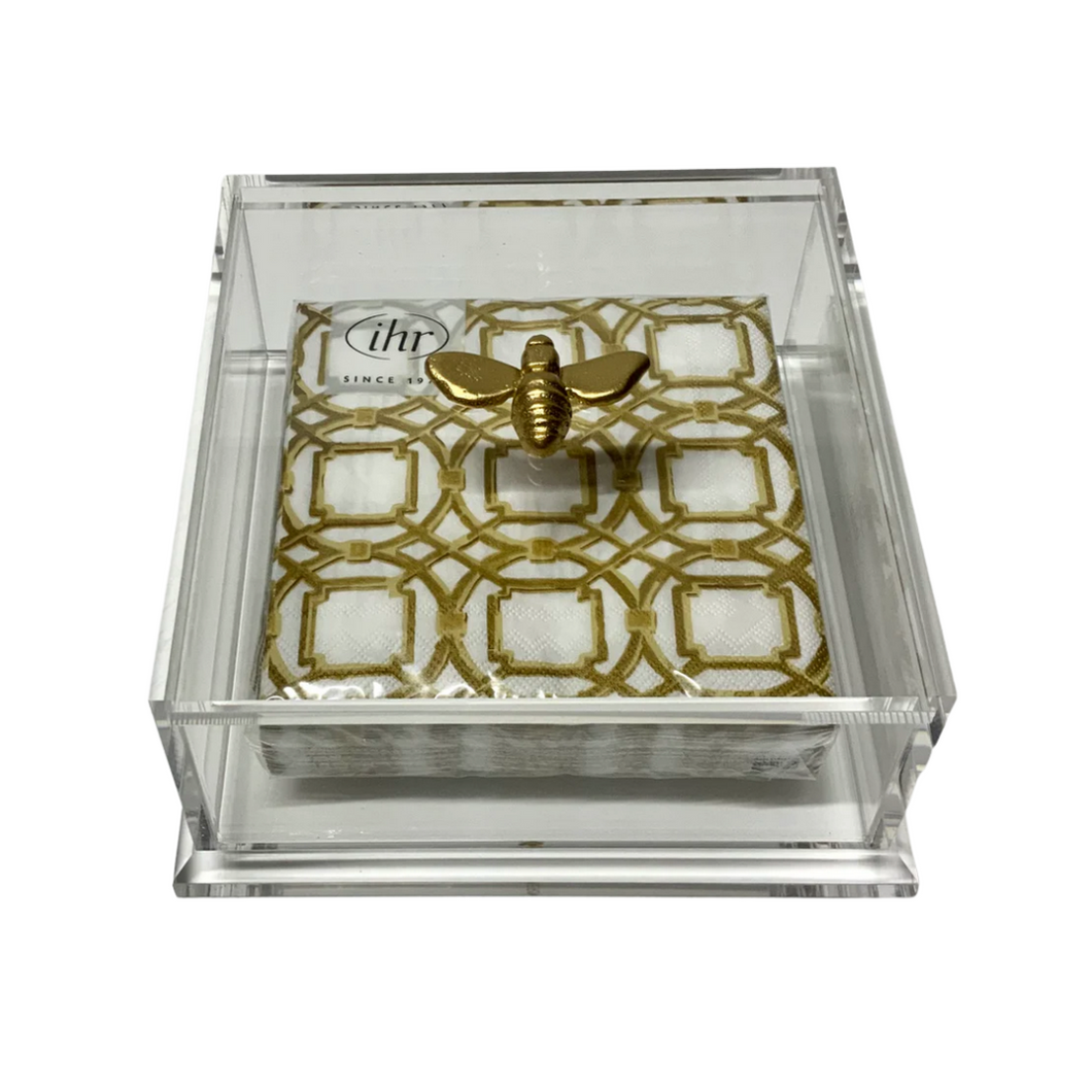 Bee Cocktail Napkin Box