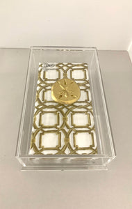 Sand Dollar Guest Towel Box