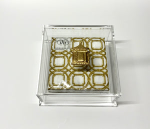 Pagoda Cocktail Napkin Box