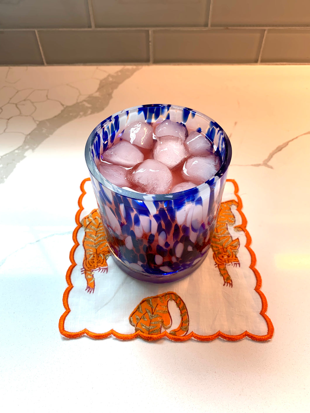 Tiger Cloth Cocktail Napkins