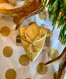 Shield With Deer Antlers Napkin Rings
