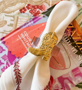 Cowgirl Boot Napkin Rings