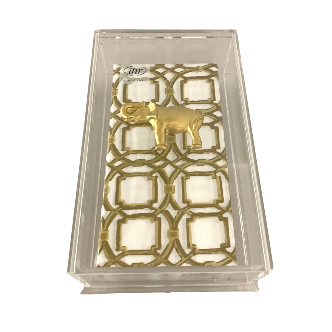 Elephant Guest Towel Box Southern Tribute