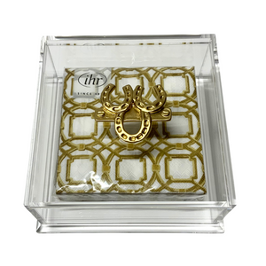 Horseshoe Cocktail Napkin Box